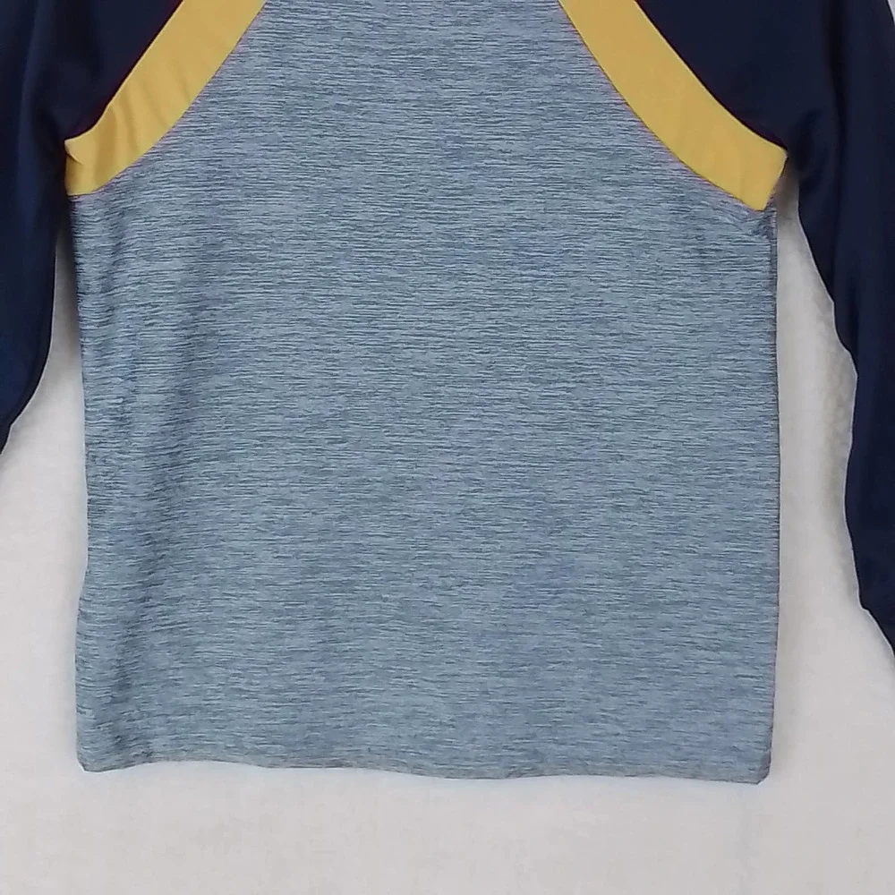 Oshkosh Boys Rash Guard Tee 4 Blue Gray Active Wear Top Outdoor‎ Long Sleeve